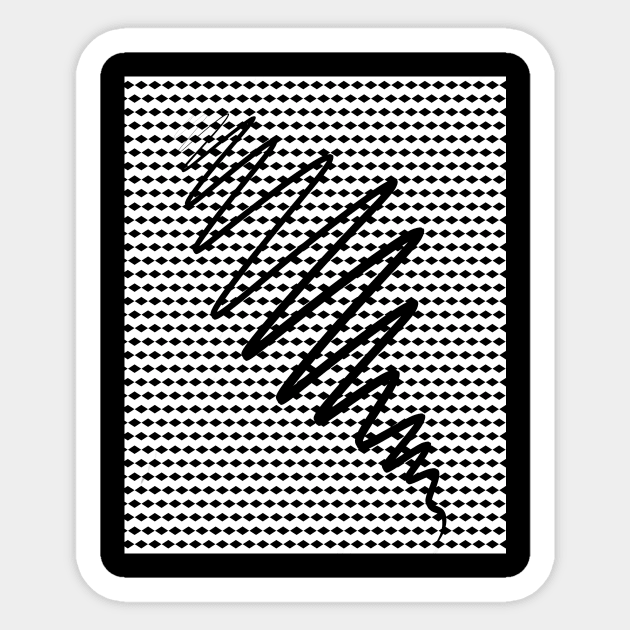 Lines on a Dot Sticker by Danion